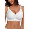 Reggiseno Senza Ferretto Senza Cuciture Taglie Forti: Comodo, Bello, Anti-Caduta, Design con Bustino Raccolto