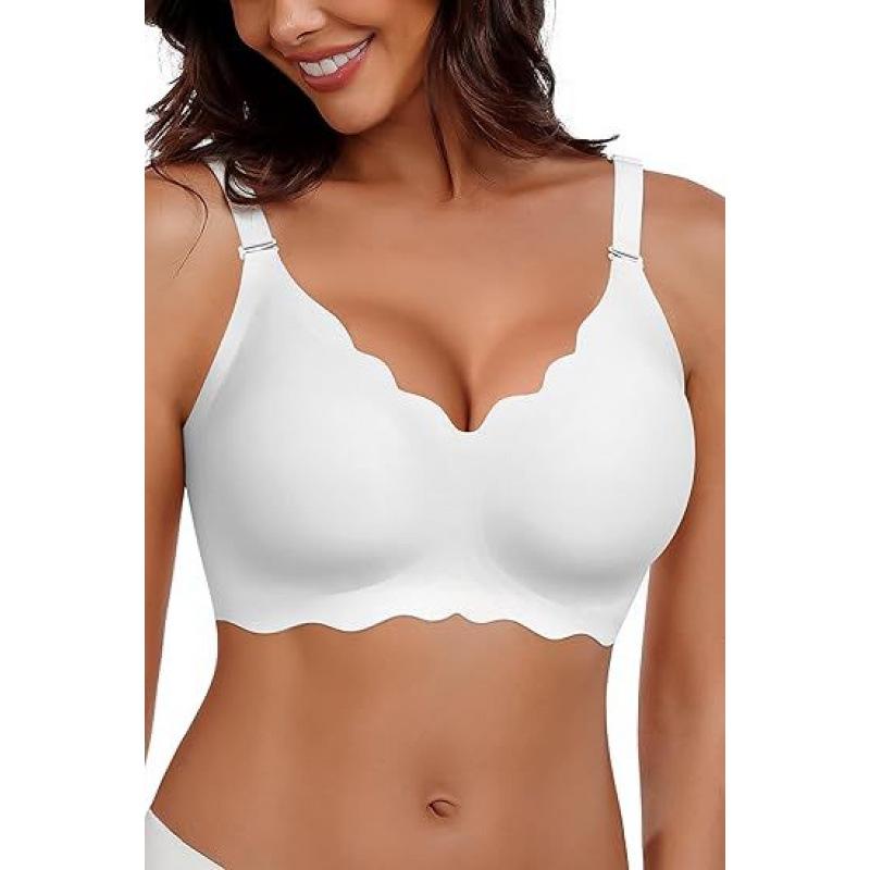 Reggiseno Senza Ferretto Senza Cuciture Taglie Forti: Comodo, Bello, Anti-Caduta, Design con Bustino Raccolto