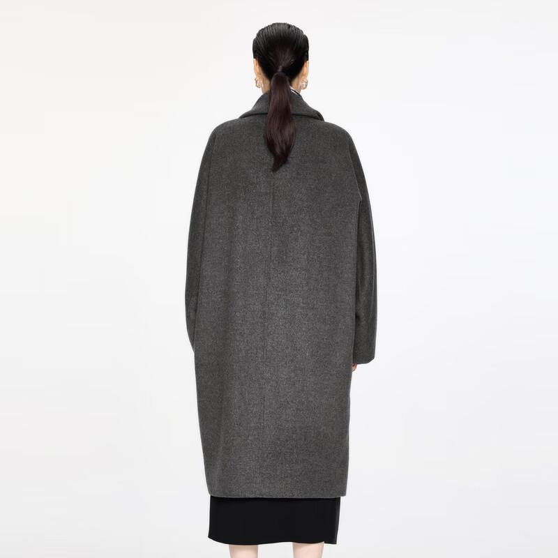 JNBY 2024 Winter Loose Lapel Woolen Coat