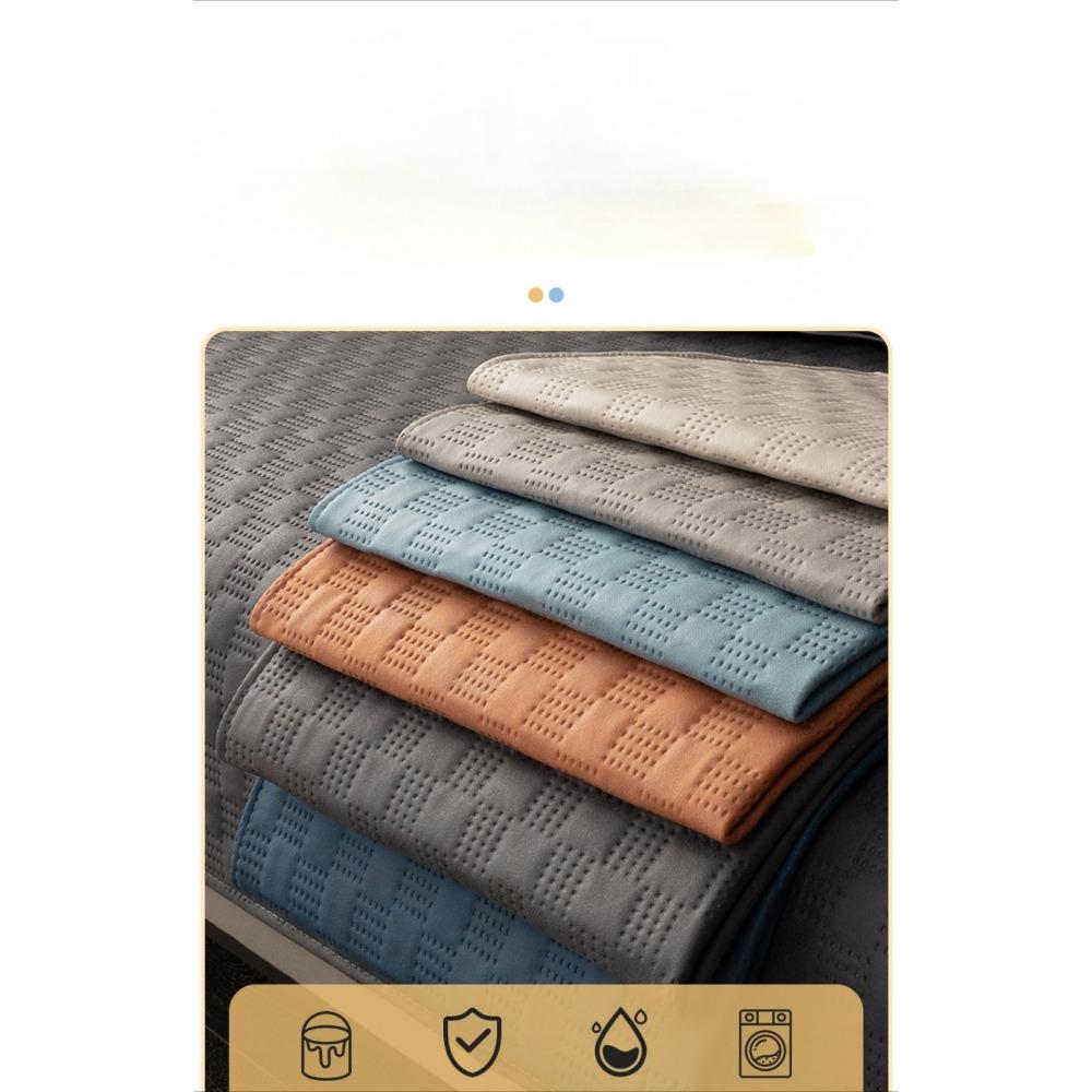 Sofa Cushion, Four-season Universal Technology Cloth, Modern High-end Light Luxury Waterproof and Non-slip Cushion, Non-stick Fur Seat Cushion Cover