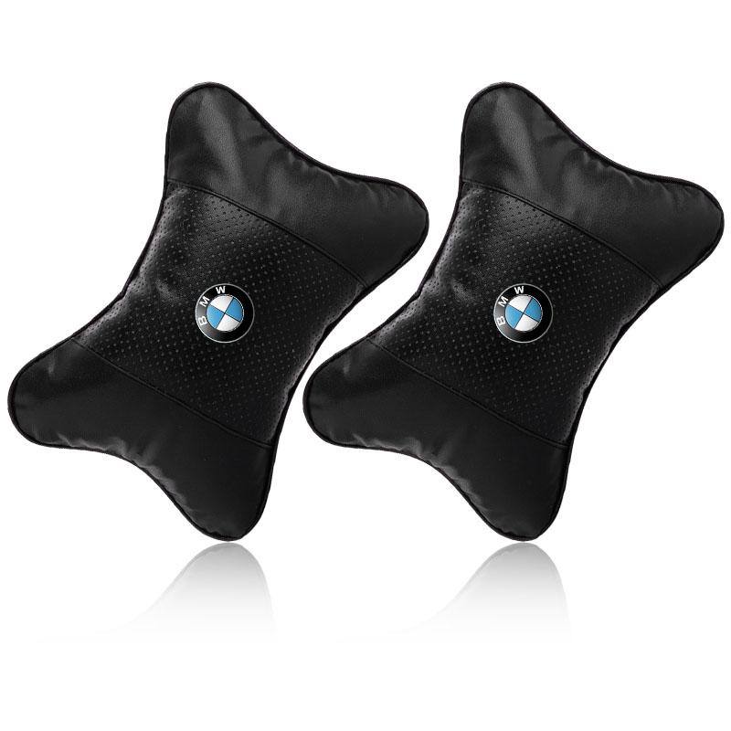 Car Seat Headrest Auto Logo Neck Pillow Car Accessories For BMW X6 X1 X2 X3 X4 X5 X7 E46 E39 E90 E36 E60 E34 E30 F30 E71 F10 F10