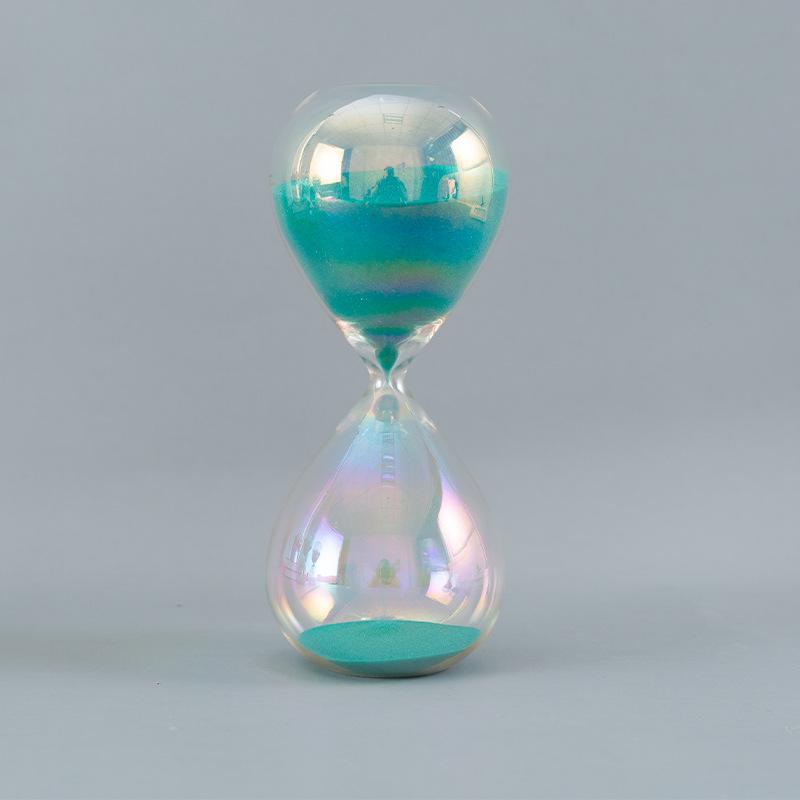 30 Minute Colorful Hourglass Timer Home Desktop Fun Ornament Children s Graduation Day Birthday Gift Business Travel Gift (green,30min) зелёный