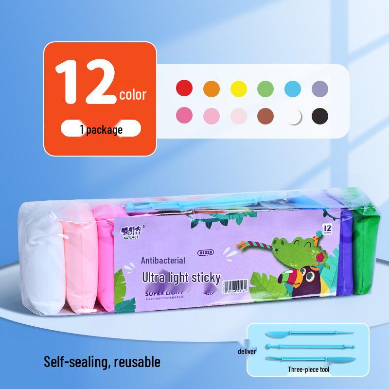 Super Light Clay for Kids - 12, 24, or 36 Colors DIY Space Clay Play-Doh Set