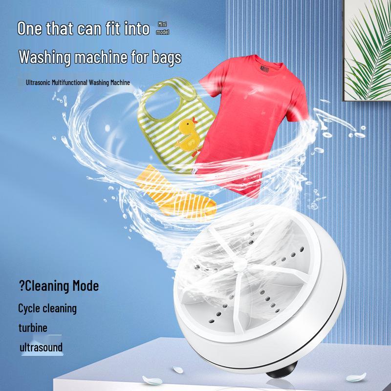 Portable Mini Dishwasher with Ultrasonic Tableware, Fruit, and Vegetable Cleaning.