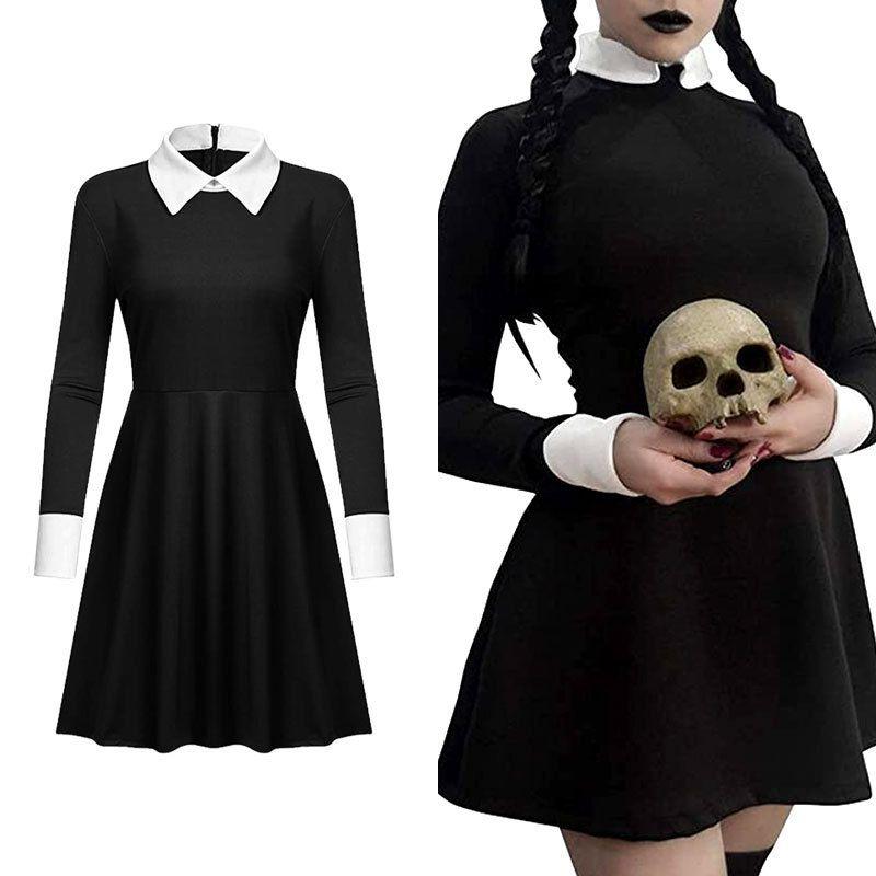 Stylish The Addams Family 2 Halloween Costume For Gothic Cosplay Party