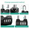 Portable 4 Dial Digit Combination Lock Weatherproof Protection Security Padlock Outdoor Gym Safely Code Lock