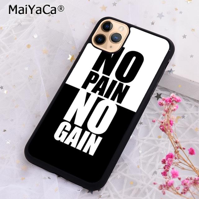 

MaiYaCa Motivational Gym Fitness Quotes Phone Case For iPhone 17 Air 16 15 plus 11 12 13 14 pro max shell coque iPhone 11pro max