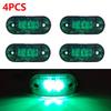 2/4Pcs Led Side Marker Lights 12v 24v Trailer Trucks Car Warning Lamp Clearance Signal Strobe Light Waterproof Oval Amber Lamp
