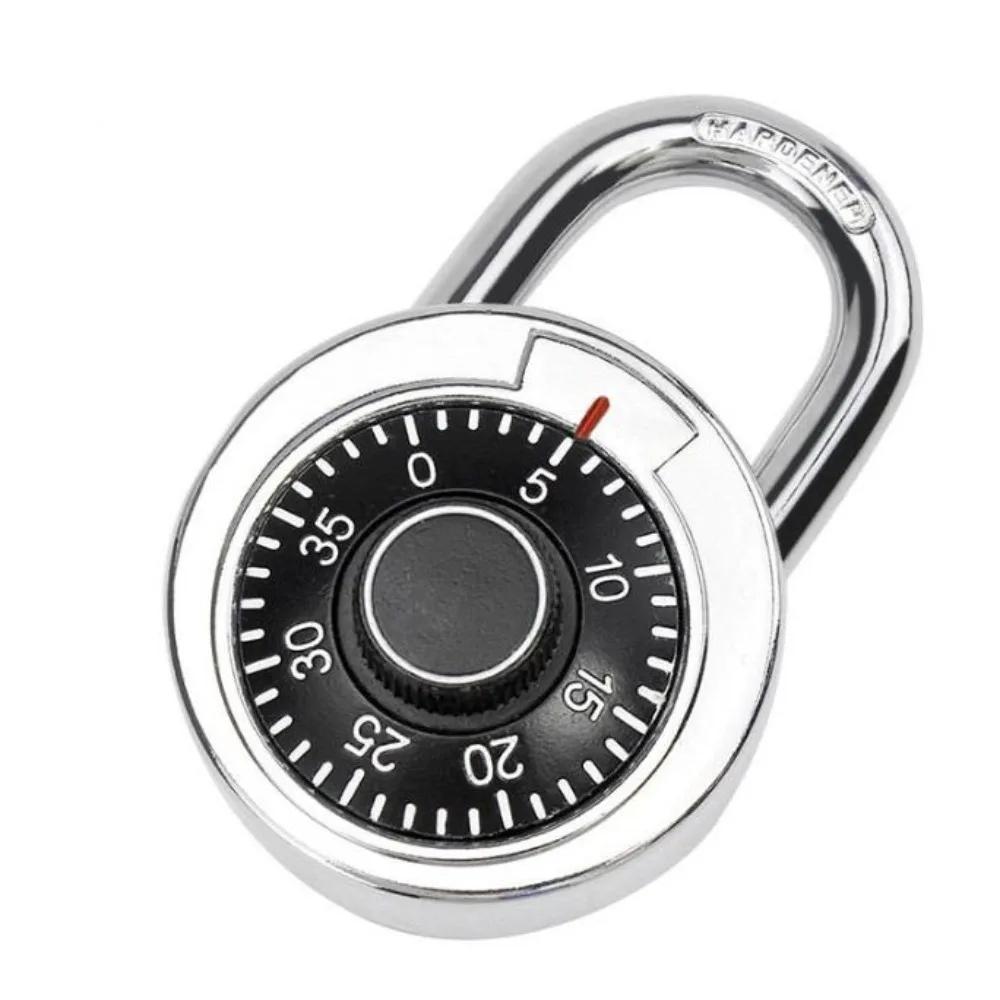 NEW High Security Dia Lock Round Stainless Steel Keyless Padlock Waterproof Turntable Lock Lock Durable High Quality Lock
