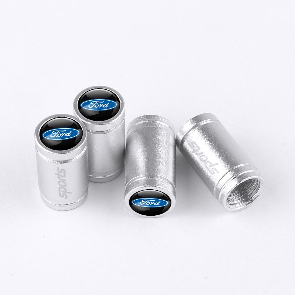 EZUP4 4set Metal Car Styling Wheel Tire Valve Air Stem Cap Covers For Ford Focus ST Ranger Mondeo Kuga Ecosport Fiesta Shelby Fusion