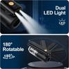 Portable Rechargeable Car Vacuum Cleaner with 2 LED Light Handheld High Speed Motor Dry Wet Electric Dust Cleaning Tool
