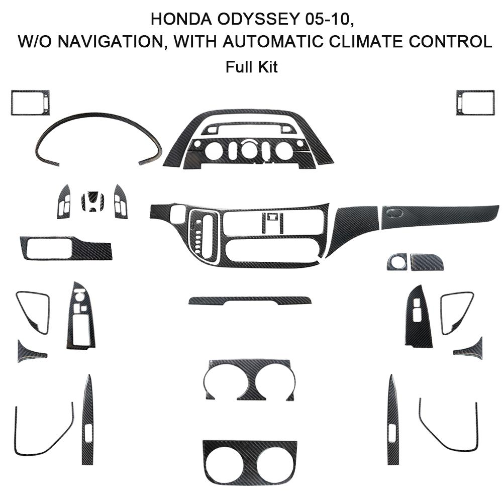 

Украшение салона автомобиля, модная наклейка из углеродного волокна для Honda Odyssey 2005-2010, стиль