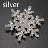 1 Pcs Decoration Charming Water Diamond Diamond Christmas Snow Flake Brooch Christmas Fashion Accessories For Women