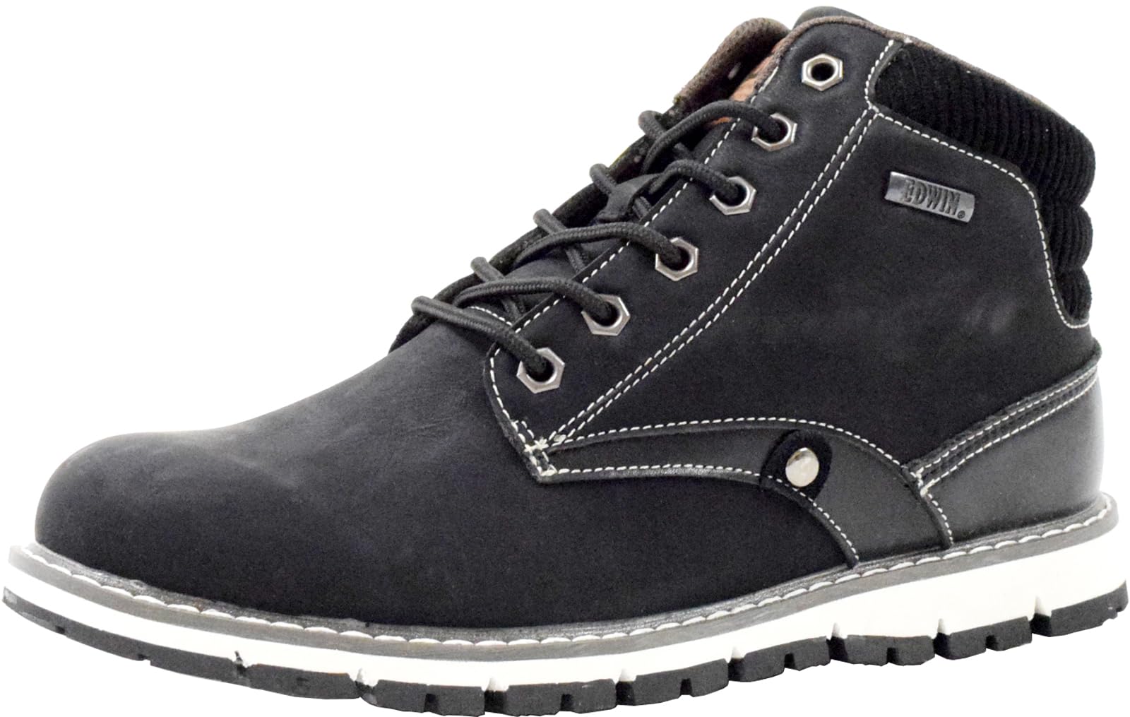 

EDWIN American Casual Chukka Stylish and Perfect for Business and Casual Wide 3E Plush Size cm Men s Boots, Simple, Wear, Fit, Cushioned, Waterproof, чёрный