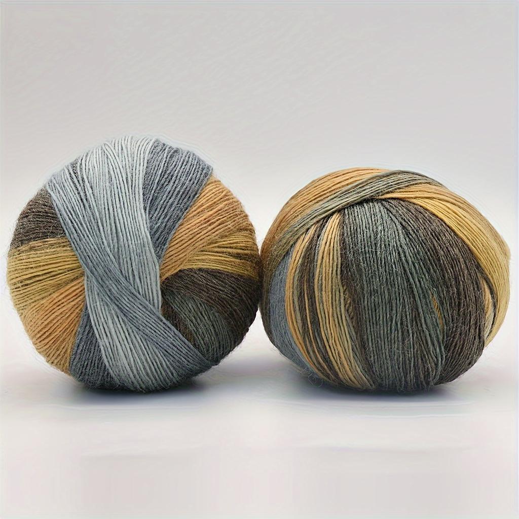 6pcs Gradient Chunky Wool Yarn for Blankets Super Bulky Bundle (600g) - Extra Thick & Soft Hand Knitting Yarn for Cozy DIY Winter Projects