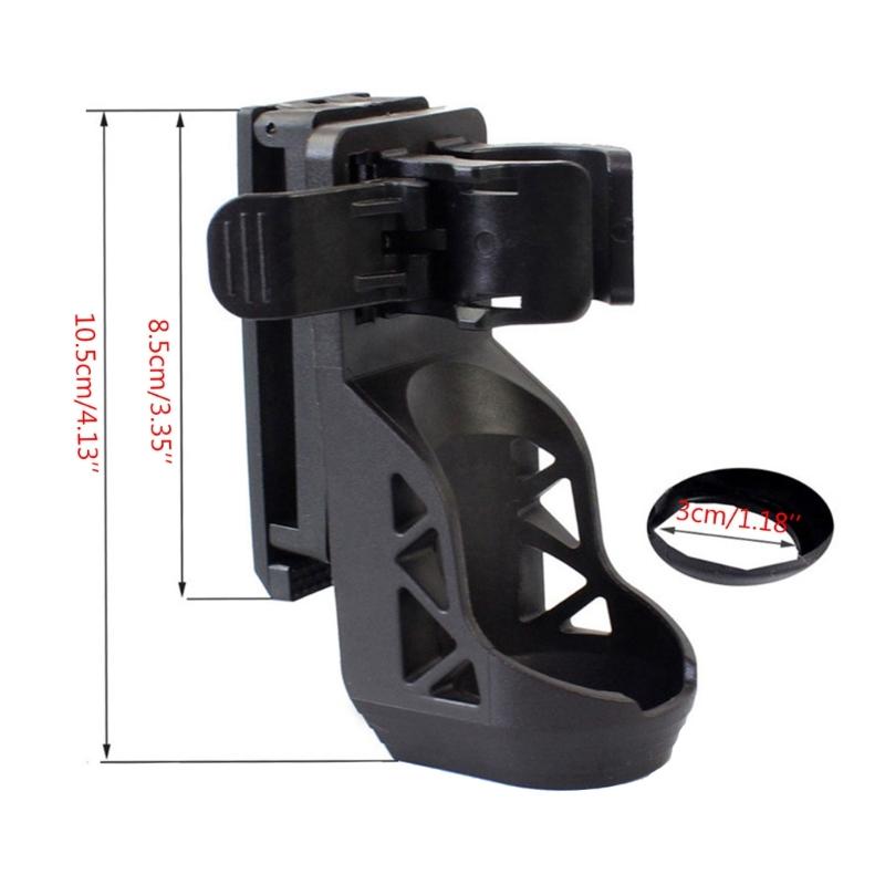 360 Angles Rotating Plastic Torch Set Quick Unplug Flashlight Holsters With Lever Side Lock System Universal Torch Set