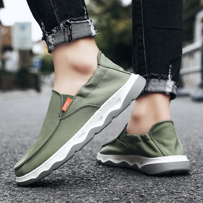 2024 Plátěné boty Pánské Letní Klasické Mokasíny Pánské Ležérní Boty Prodyšné Chůze Ploché Pánské Boty Zapatos Tenisky Nadměrná Velikost