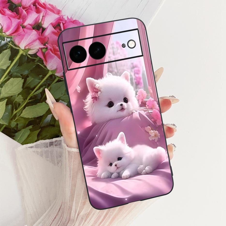 For Google Pixel 7A Case Pixel7 Pro Luxury Flower Butterfly Painted Cover Soft Silicone Case For Google Pixel 7 Pro Pixel7A Bags