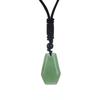 Natural Amethyst Agate Hexahedron Pendant Necklace Rough Stone Gemstone Necklace N615
