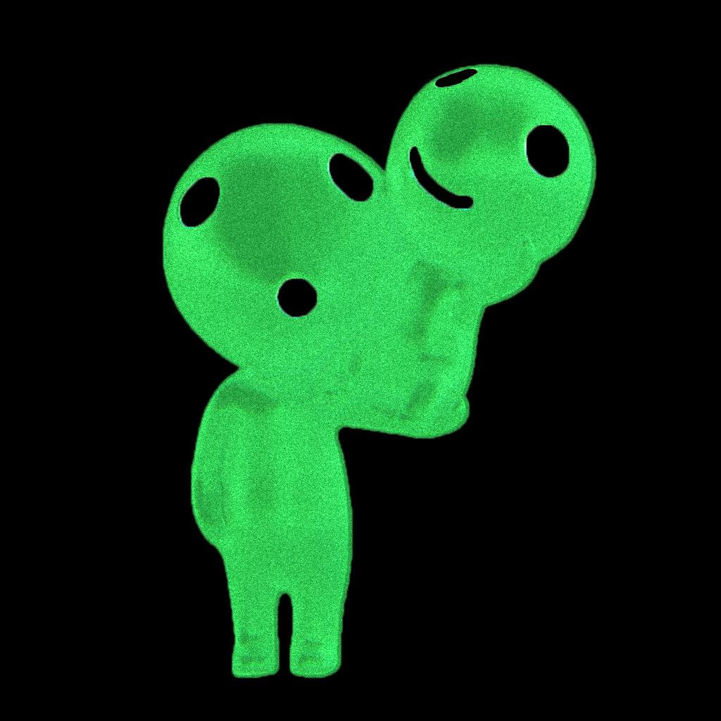 Resin Luminous Tree Elves Spirit Kodama Potted Decoration