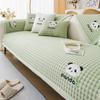 Panda Embroidery Sofa Cushion Cover Seat Cushion  All Seasons Modern Simple Anti-slip Cold Sofa Cover