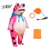 Blow Up Frog Suit Inflatable Costume for Adult Kids Funny Blow-Up Full Body with Air Pump Halloween Cosplay Party Outfit Rechargeable
