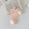Cotton Ruffle Socks Breathable Short Socks Sweet Lace Ruffle Socks  for Daily Wear
