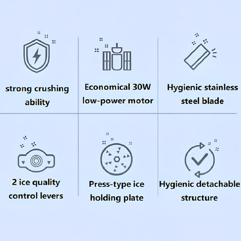 Elektrický holicí strojek na led a sněhový kužel s 2 * 100 ml opakovaně použitelnými plastovými kelímky na led, kuchyňské doplňky