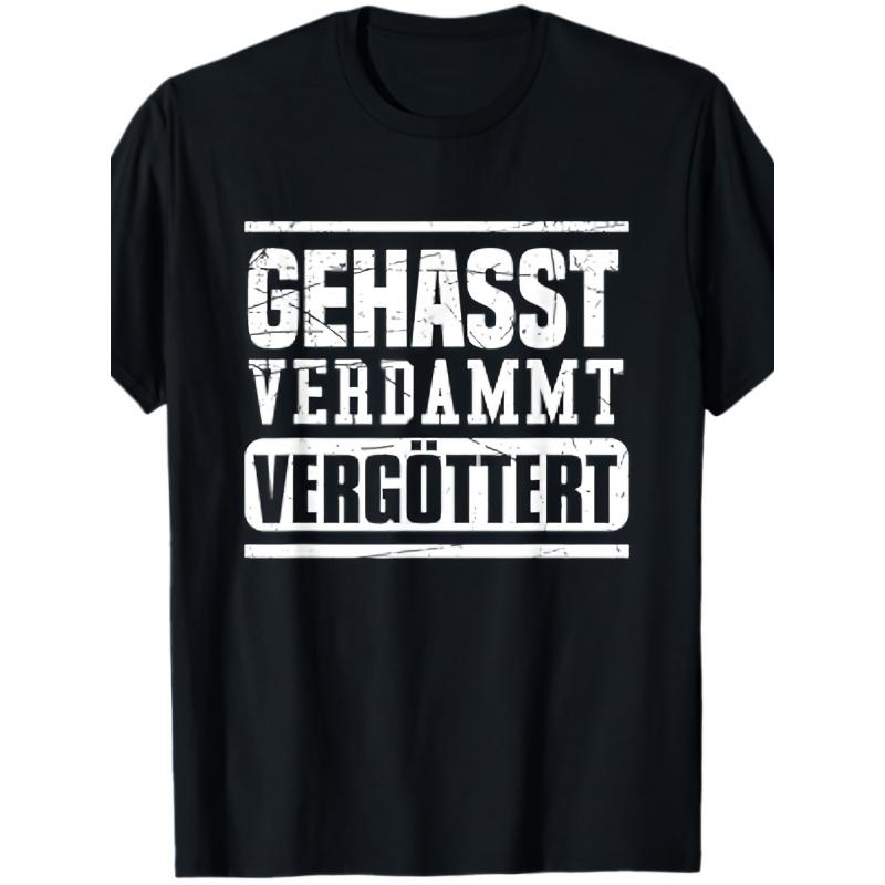 Hated Damned Idolized T-Shirt Outdoor Leisure Breathable All Seasons Unisex