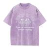 Unisexs  Summer Washed Vintage Short Sleeve g Heavy  Pure Cotton LooseFitting Beach Style Pattern TShirt