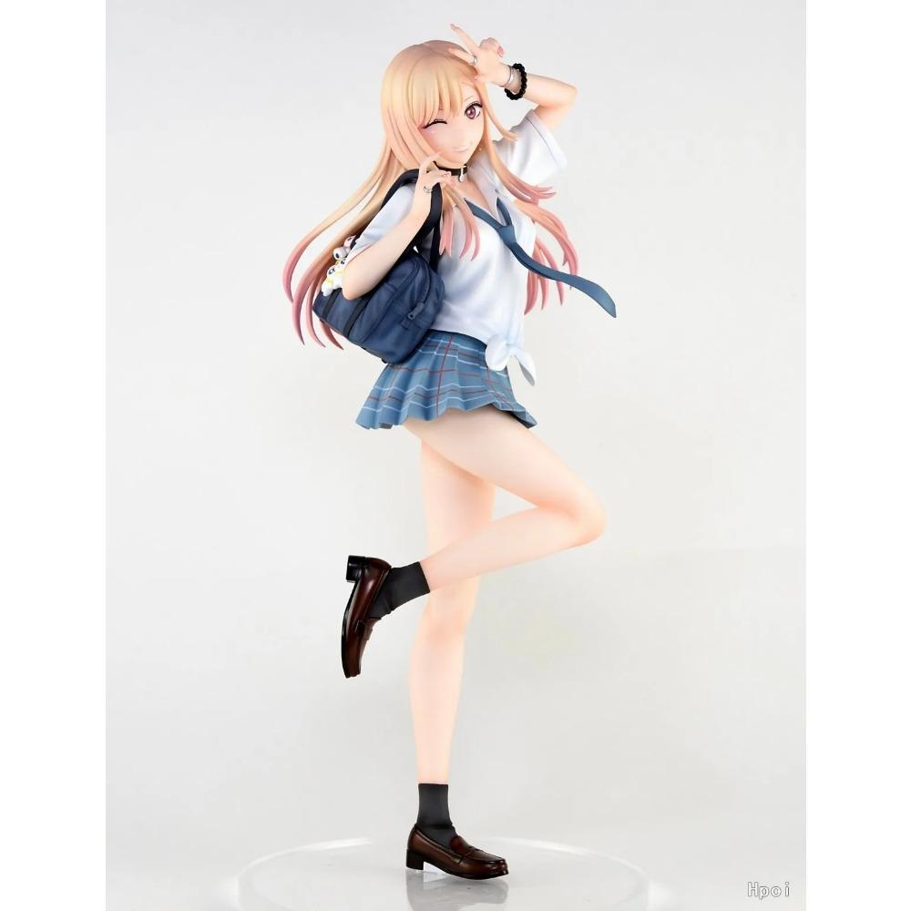28CM Anime My Dress Up Darling Kitagawa Marin Figur Schuluniform Verkleidung Stehendes Modell Spielzeug Geschenk Actionfigur Für Kinder PVC