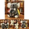 Entzückende Koala-Bären-Stofftiere mit sitzender Mutter und Baby-Stoffpuppen