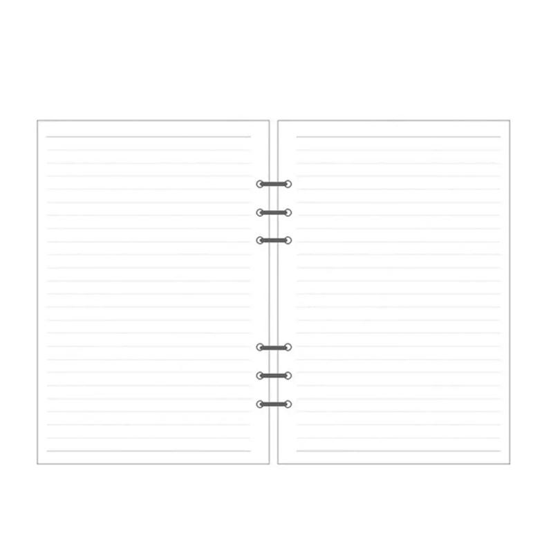 Fromthenon Cute Filler Paper Refill for Filofax Spiral Notebook A5 A6 A7 Planner Color Grid Blank Todo List Core Stationery