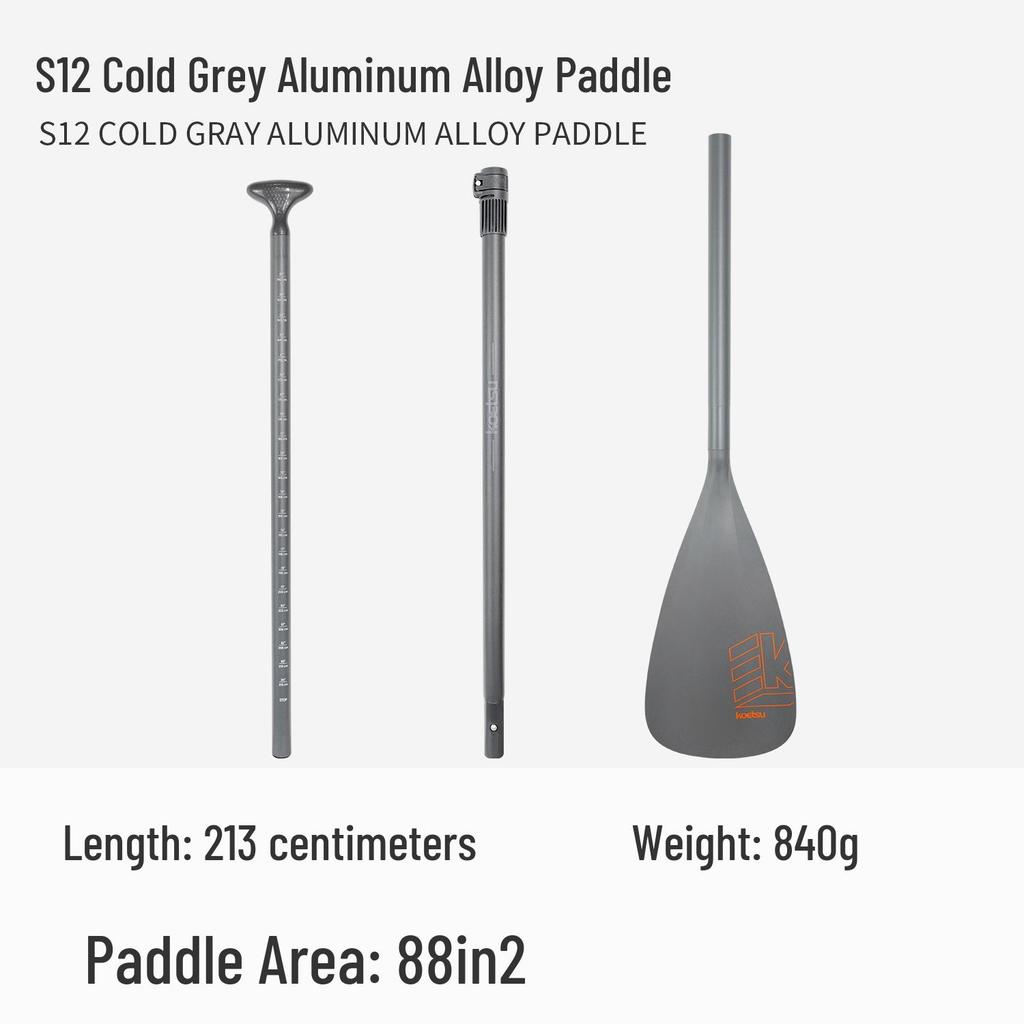 KOETSU Surf Paddleboard Dual-Use Aluminum Paddle: Single/Double Head Kayak & Paddleboard Paddle