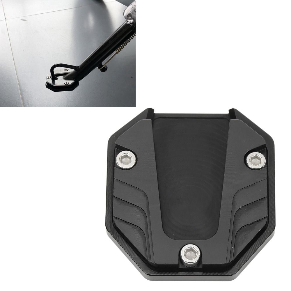 High Strength Motorcycle Side Stand Plate Black Kickstand Extender Kickstand Pad  Parking