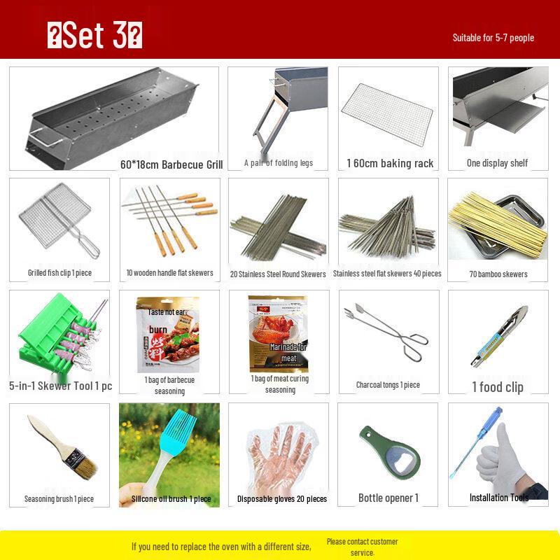 Deshangyuan Portable Folding Charcoal BBQ Grill