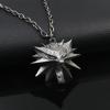 The Witcher Alloy Wolf Head Necklace Featuring Electroplated Alloy Material For Casual Wear