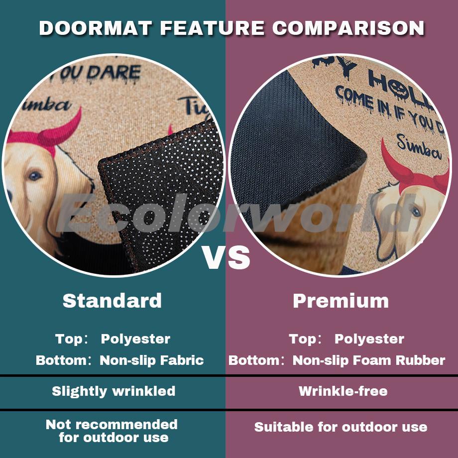 Personalized Cat Doormat Cartoon Pets Mat Rug Keep Door Closed Floor Mats Carpet Home Decor Accessory Gift