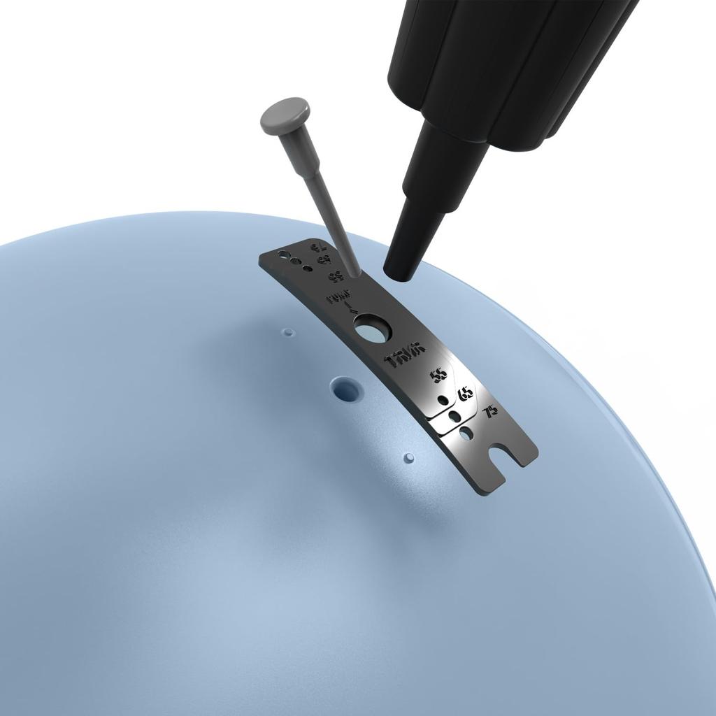 TRNR Trainer Balance with Air for Core Muscle and Exercise Blue Ball, 55cm, Pump, Chair, Training, Training, Pilates, Diet, /