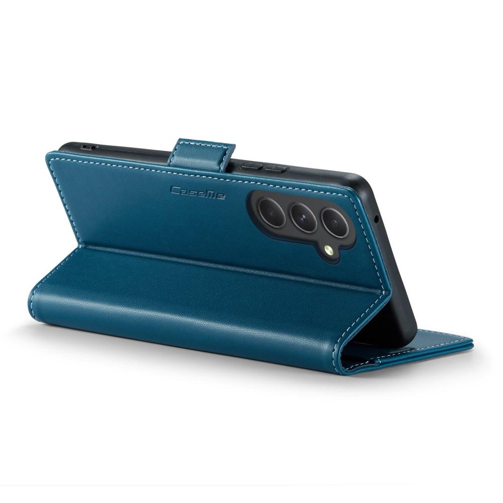 CASEME Flip Case for Samsung Galaxy A54 5G, Litchi Wallet, Blue