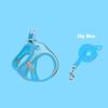 New cat and dog chest back leash pet walking leash color chest strap cat vest type leash set pet supplies
