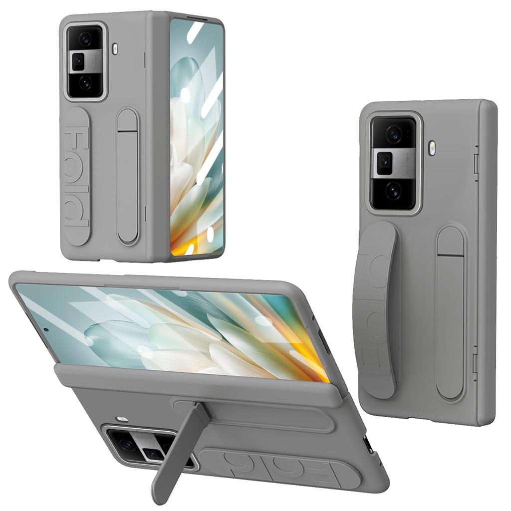 For Honor Magic Vs3 5G Case Kickstand Wristband PC Phone Cover with Tempered Glass Film