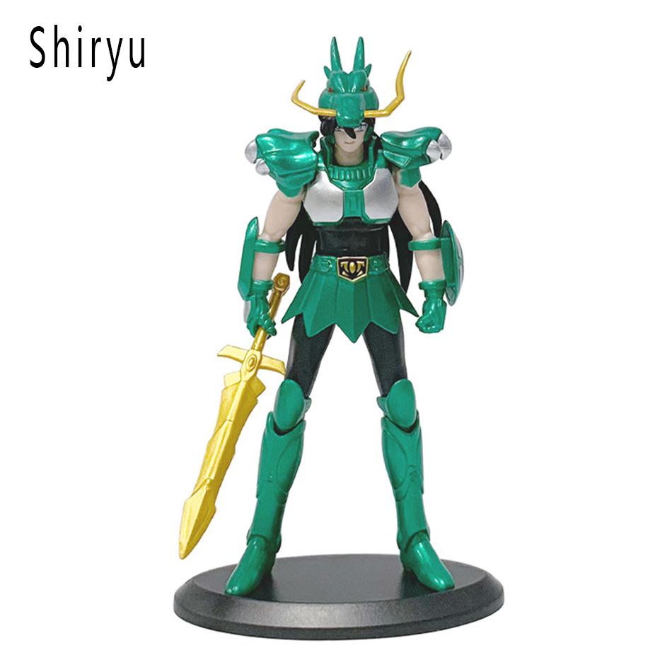 Anime Figure Phoenix Ikki Hyoga Seiya Shiryu Standing Armor Model Children's Toys PVC Box Desktop Collection Christmas Toys