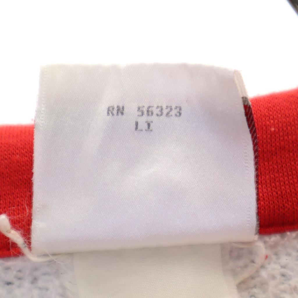 Nike 90s Old Silver Tag Long Sleeve Sweat Zip Hoodie L Gray Back Brushed Men's Used