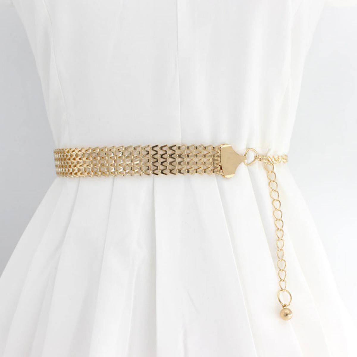 European & American Retro Metal Waist Chain - Women s Versatile Body Accessory