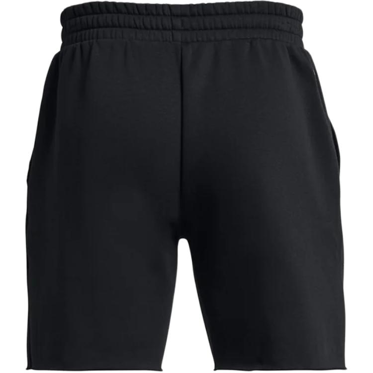 Under Armour Tier-Letter-Print Gerade Beine Fleece Bequem Lässige Shorts Herrenshorts Schwarz 1383211-001