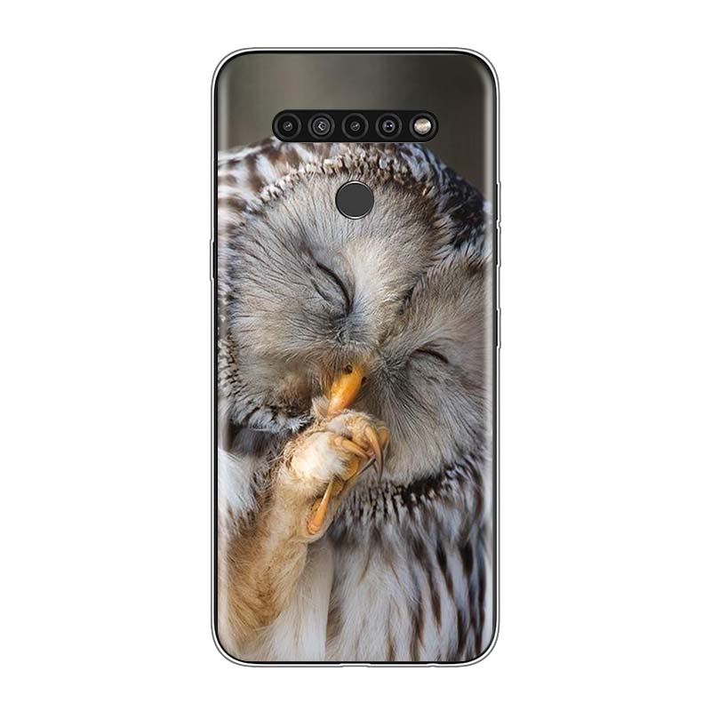 Camouflage Owl Animal For LG V60 V50S V50 G8X G8S G8 G7 ThinQ 5G K61 K51S K41S K30 K20 Q60 Q9 Soft Phone Case