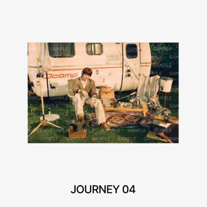 

Предварительный заказ напечатанной фотографии BTS Jin HAPPY Journey 04