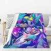 Custom Helluva Boss Black Humor Animated Musical Film Blanket Warm Fleece Soft Flannel Throw Blankets for Bedding Outdoor Autumn