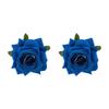 E13845 French Romantic Fabric Rose Earrings, Summer Elegant Sweet Floral Stud Earrings for Women